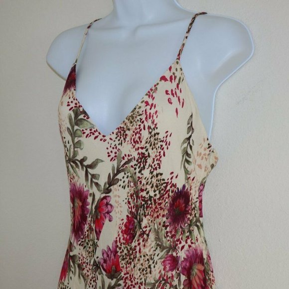 NWT Haute Hippie wild Floral-print silk Godet Gown Size 10 - Picture 8 of 11